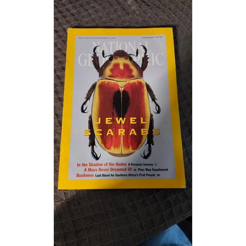 NATIONAL GEOGRAPHIC FEBRUARY 2001 - JEWEL SCARABS